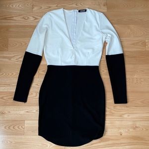 Missguided long sleeve dress